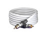 сабвуферний кабель SUBLINK 1RCA-1RCA WHITE 10M