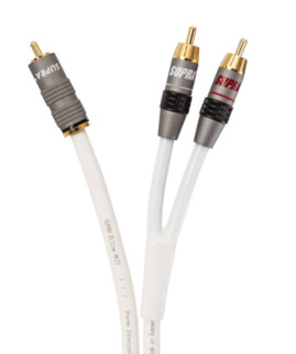 сабвуферный кабель Y-LINK 1RCA-2RCA WHITE 2M
